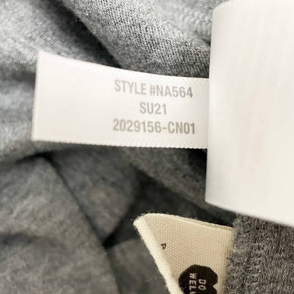 Madewell MWL Breeze Drawstring Shorts Romper Heather Gray Women’s Size Small - Picture 12 of 13